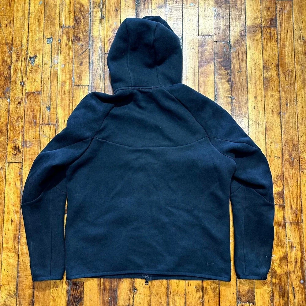 Nike Windrunner Hoodie Men's Large Black Fleece‎ Long Sleeve Full Zipper Outdoor